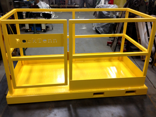 Safety Cage with custom logo cut