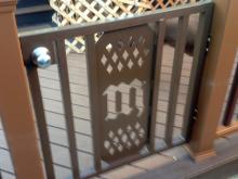 Custom Fabricated Fence Gate painted