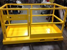 Safety Cage with custom logo cut